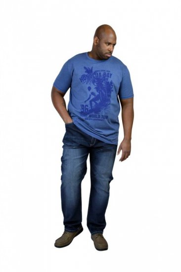 D555 CLAYTON Honolua Bay T-shirt Denim Marl - Magliette - Magliette Uomo Taglie Forti