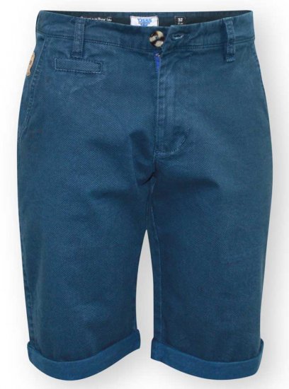 D555 Bruce Chino Short Blue - Shorts - Pantaloncini Uomo Taglie Forti