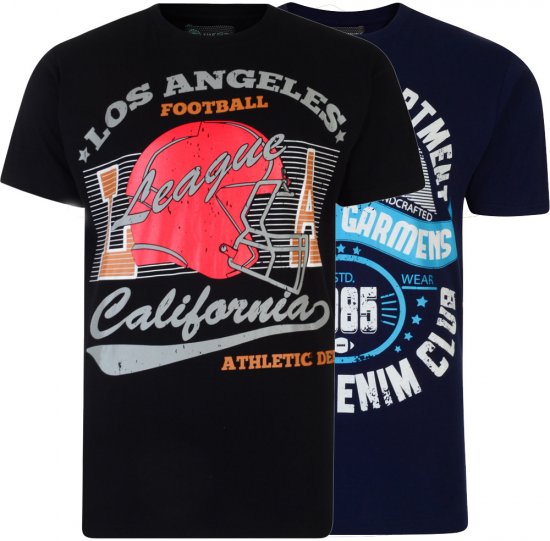 Kam Jeans Athletic Department 2-p T-shirt - Magliette - Magliette Uomo Taglie Forti