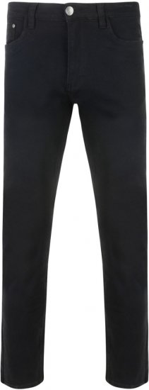 Kam Jeans Alba 5-pocket Stretch Chinos Black TALL SIZES - ABBIGLIAMENTO UOMO MT-6XLT - Taglie Tall Uomo