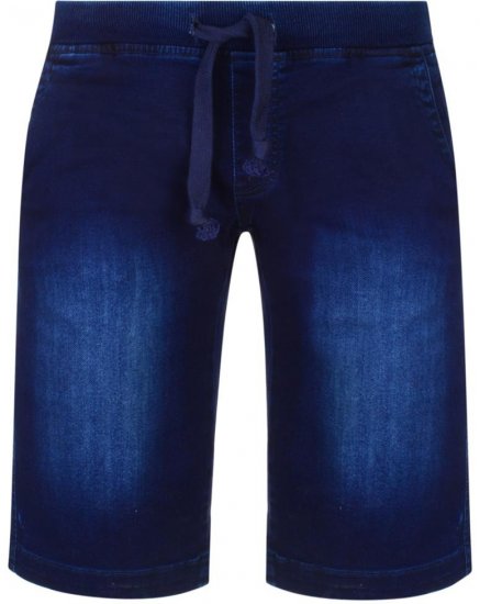 Kam Jeans Knitted Denim Shorts - Shorts - Pantaloncini Uomo Taglie Forti