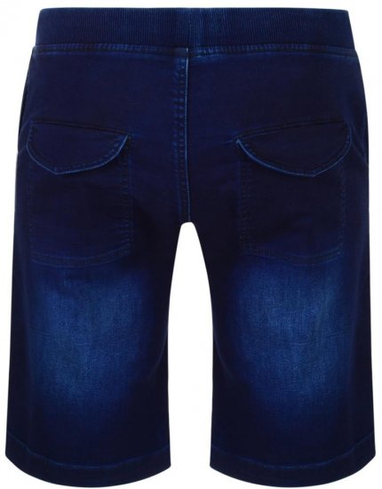 Kam Jeans Knitted Denim Shorts - Shorts - Pantaloncini Uomo Taglie Forti