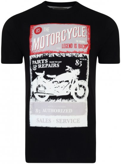 Kam Jeans Motorcycle Tee - Magliette - Magliette Uomo Taglie Forti