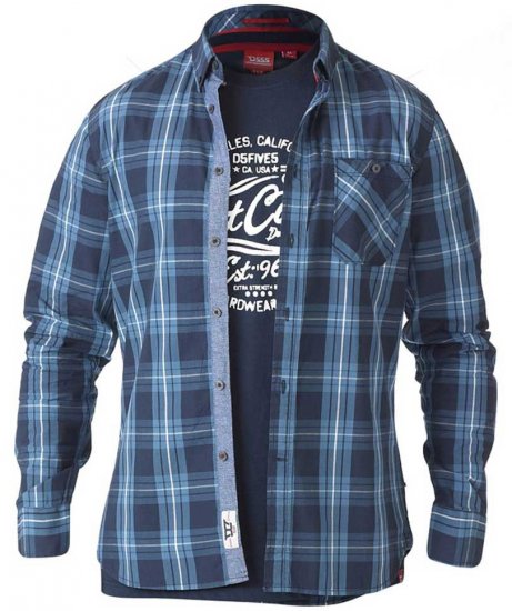 D555 Smith Shirt & T-shirt Combo - Camicie - Camicie Taglie Forti Uomo