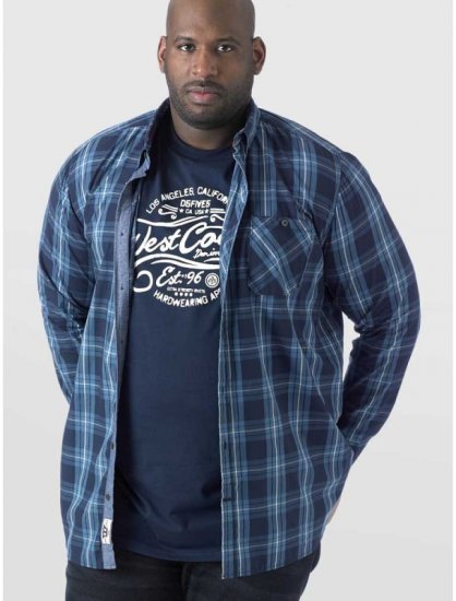 D555 Smith Shirt & T-shirt Combo - Camicie - Camicie Taglie Forti Uomo