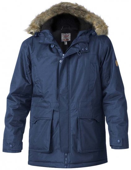 D555 Lovett Parka Navy - Giubbotti - Giubbotti Uomo Taglie Forti