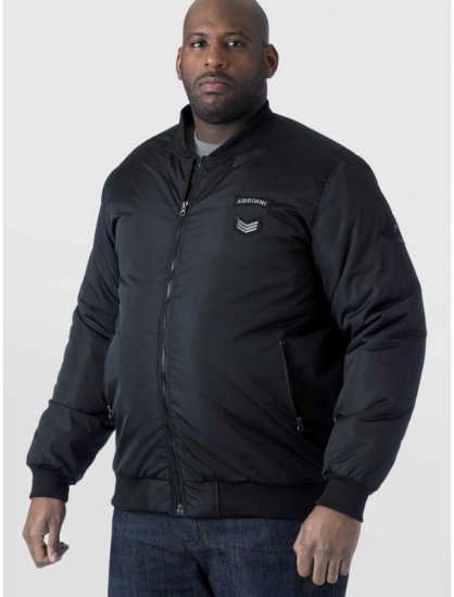 D555 Pedro Bomber Jacket Black - Giubbotti - Giubbotti Uomo Taglie Forti