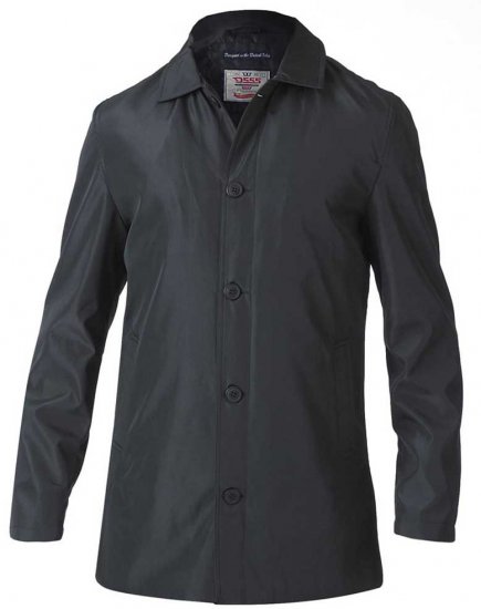 D555 Hampton Raincoat Black - Giubbotti - Giubbotti Uomo Taglie Forti