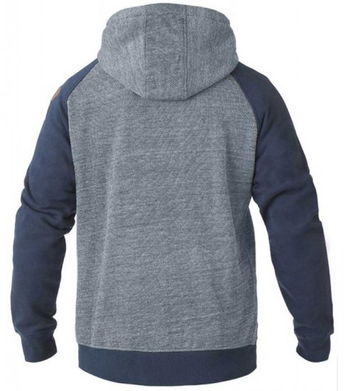 D555 Cristiano Hoodie Blue/Navy - Felpe & felpe con cappuccio - Felpe & Felpe con Cappuccio Uomo Taglie Forti
