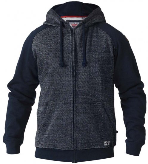 D555 Cristiano Hoodie Grey/Black - Felpe & felpe con cappuccio - Felpe & Felpe con Cappuccio Uomo Taglie Forti
