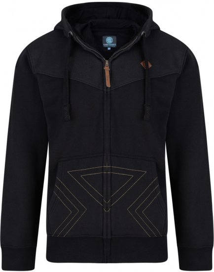 Kam Jeans 766 Panel Print Hoodie Black - Felpe & felpe con cappuccio - Felpe & Felpe con Cappuccio Uomo Taglie Forti
