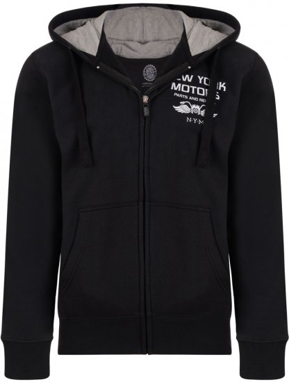 Kam Jeans 773 New York Motors Hoodie Black - Felpe & felpe con cappuccio - Felpe & Felpe con Cappuccio Uomo Taglie Forti