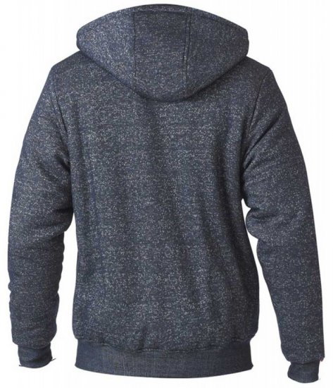 D555 Hulk Fur Lined Zipper Hood Navy - Felpe & felpe con cappuccio - Felpe & Felpe con Cappuccio Uomo Taglie Forti