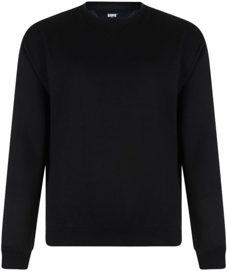 Motley Denim Sweatshirt Black - Felpe & felpe con cappuccio - Felpe & Felpe con Cappuccio Uomo Taglie Forti