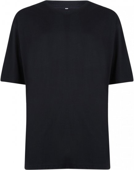 Motley Denim V-neck T-shirt Black - Magliette - Magliette Uomo Taglie Forti