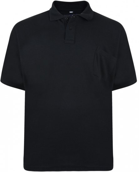 Motley Denim Polo Black - Polo - Polo Uomo Taglie Forti