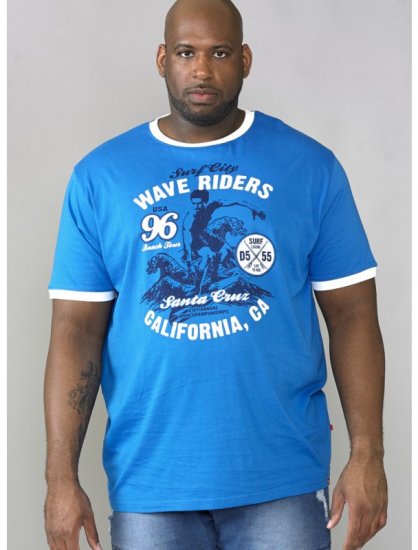D555 Balder T-shirt Royal Blue - Magliette - Magliette Uomo Taglie Forti