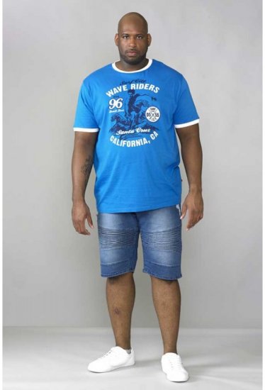 D555 Balder T-shirt Royal Blue - Magliette - Magliette Uomo Taglie Forti