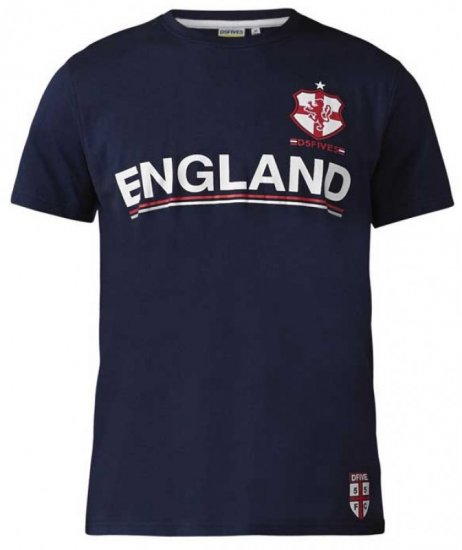 D555 Leon T-shirt Navy - Magliette - Magliette Uomo Taglie Forti