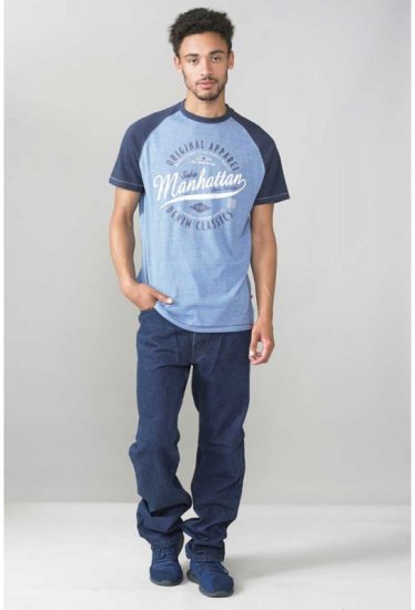 D555 Gunner T-shirt Blue - Magliette - Magliette Uomo Taglie Forti
