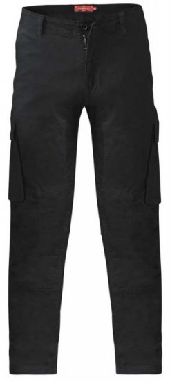 D555 Nelson Stretch Tapered Cargo Pants Black - Jeans & pantaloni - Jeans & Pantaloni Uomo Taglie Forti