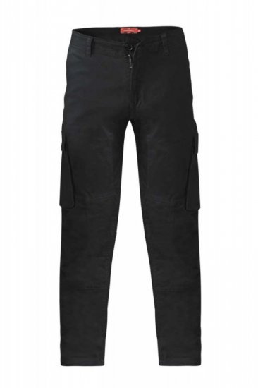 D555 Nelson Stretch Tapered Cargo Pants Black - Jeans & pantaloni - Jeans & Pantaloni Uomo Taglie Forti