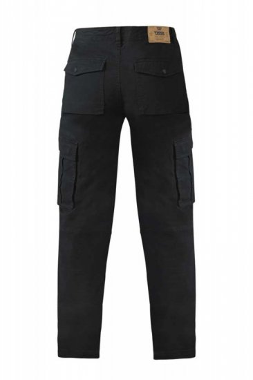 D555 Nelson Stretch Tapered Cargo Pants Black - Jeans & pantaloni - Jeans & Pantaloni Uomo Taglie Forti