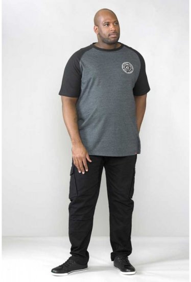 D555 Nelson Stretch Tapered Cargo Pants Black - Jeans & pantaloni - Jeans & Pantaloni Uomo Taglie Forti