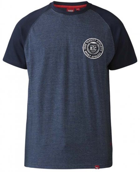 D555 Spencer T-shirt Navy - Magliette - Magliette Uomo Taglie Forti