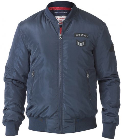 D555 Pedro Bomber Jacket Navy - Giubbotti - Giubbotti Uomo Taglie Forti