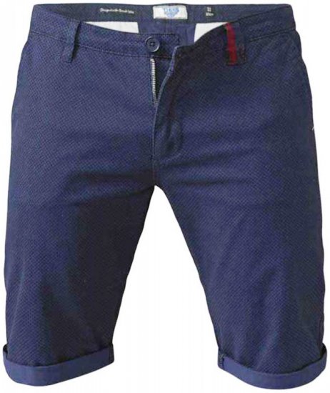 D555 Rupert Shorts Navy - Shorts - Pantaloncini Uomo Taglie Forti