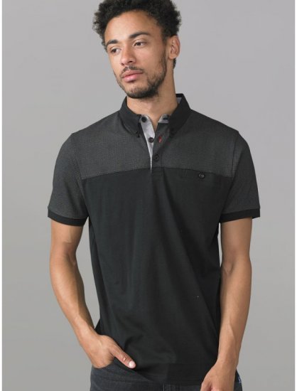 D555 Jauram Polo Black - Polo - Polo Uomo Taglie Forti