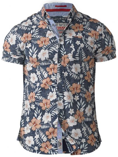 D555 Huxley Hawaii Shirt - Camicie - Camicie Taglie Forti Uomo