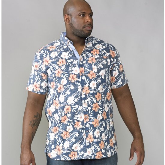 D555 Huxley Hawaii Shirt - Camicie - Camicie Taglie Forti Uomo