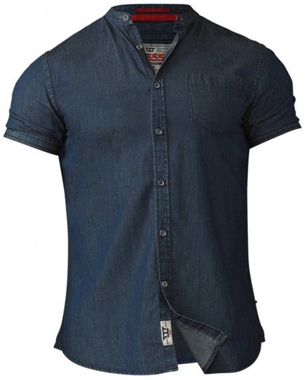 D555 Astra Short Sleeve Denim Shirt - Camicie - Camicie Taglie Forti Uomo