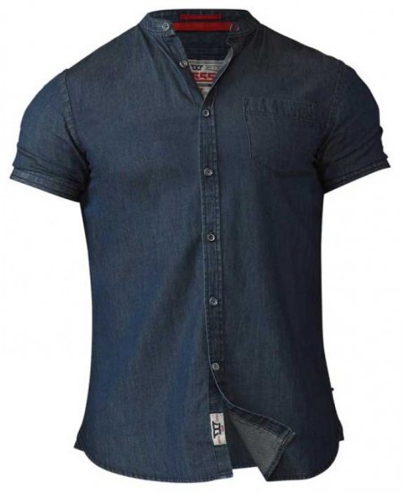 D555 Astra Short Sleeve Denim Shirt - Camicie - Camicie Taglie Forti Uomo