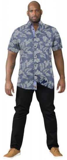 D555 Oswald Short Sleeve Hawaii Shirt - Camicie - Camicie Taglie Forti Uomo