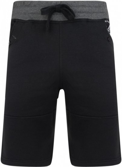 Kam Jeans 316 Jogger Shorts Black - Pantaloni & pantaloncini tuta - Pantaloni Tuta Uomo Taglie Forti