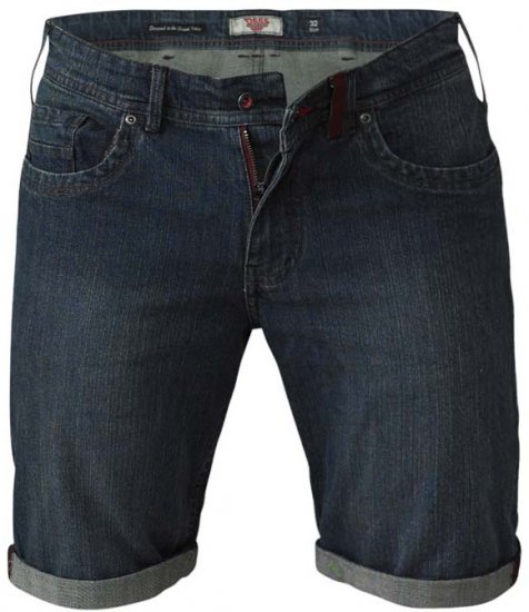 D555 Arix Denim Stretch Shorts - Shorts - Pantaloncini Uomo Taglie Forti