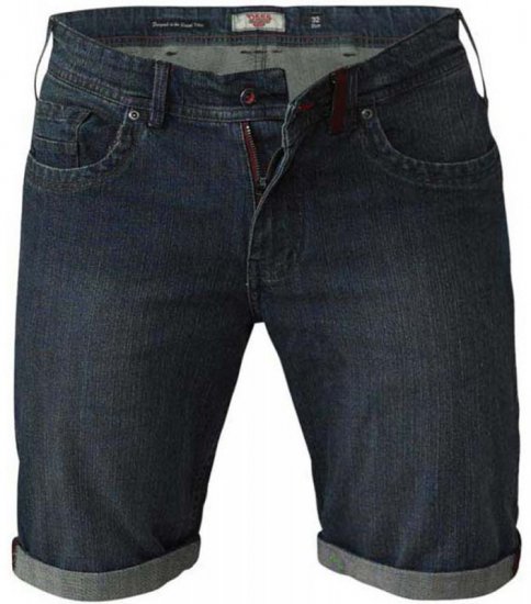 D555 Arix Denim Stretch Shorts - Shorts - Pantaloncini Uomo Taglie Forti