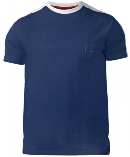 D555 Rick T-shirt Navy - Magliette - Magliette Uomo Taglie Forti