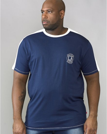 D555 Rick T-shirt Navy - Magliette - Magliette Uomo Taglie Forti