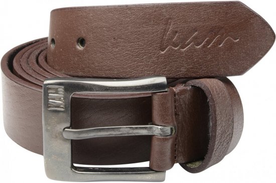 Kam Jeans 913 Jeans Belt Genuine Leather Brown , 3,5cm - Cinture - Cintura Uomo Taglie Forti