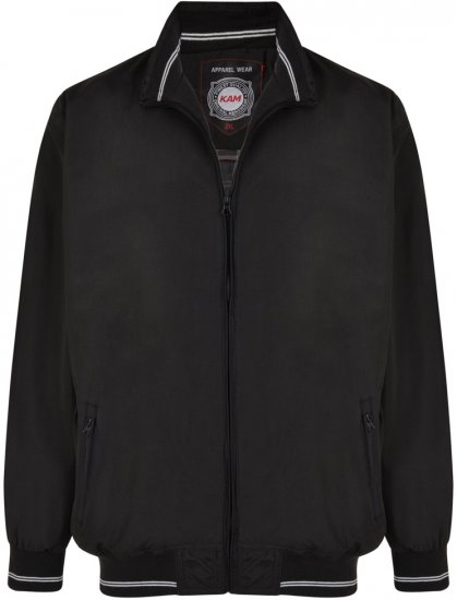 Kam Jeans 436 Summer Jacket Black - Giubbotti - Giubbotti Uomo Taglie Forti