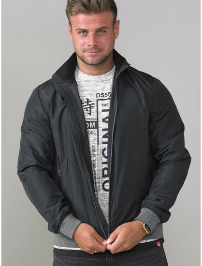 D555 Felix Lightweight Bomber Jacket Black - Giubbotti - Giubbotti Uomo Taglie Forti