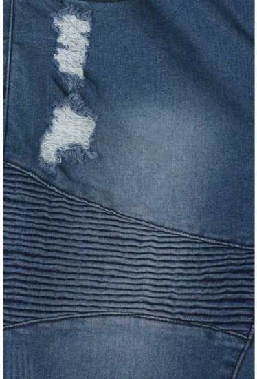 D555 Rodrigo Stretch Biker Style Shorts - Shorts - Pantaloncini Uomo Taglie Forti