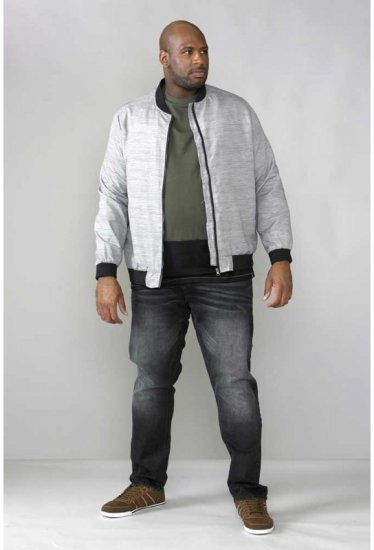 D555 Lou Bomber Jacket Grey - Giubbotti - Giubbotti Uomo Taglie Forti