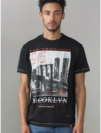 D555 Cain T-shirt Black - Magliette - Magliette Uomo Taglie Forti