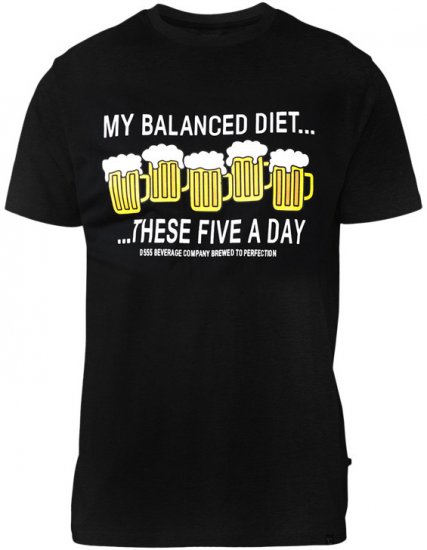 D555 Madison T-shirt Black - Magliette - Magliette Uomo Taglie Forti