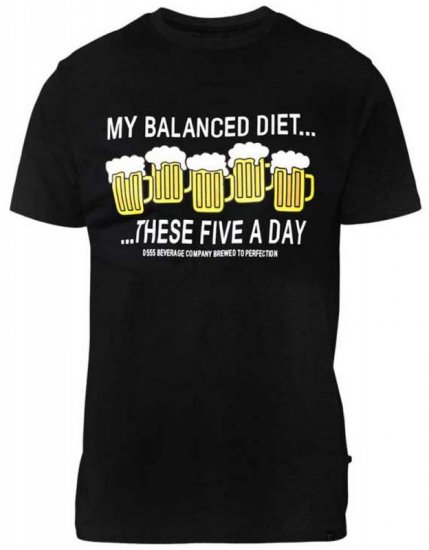 D555 Madison T-shirt Black - Magliette - Magliette Uomo Taglie Forti